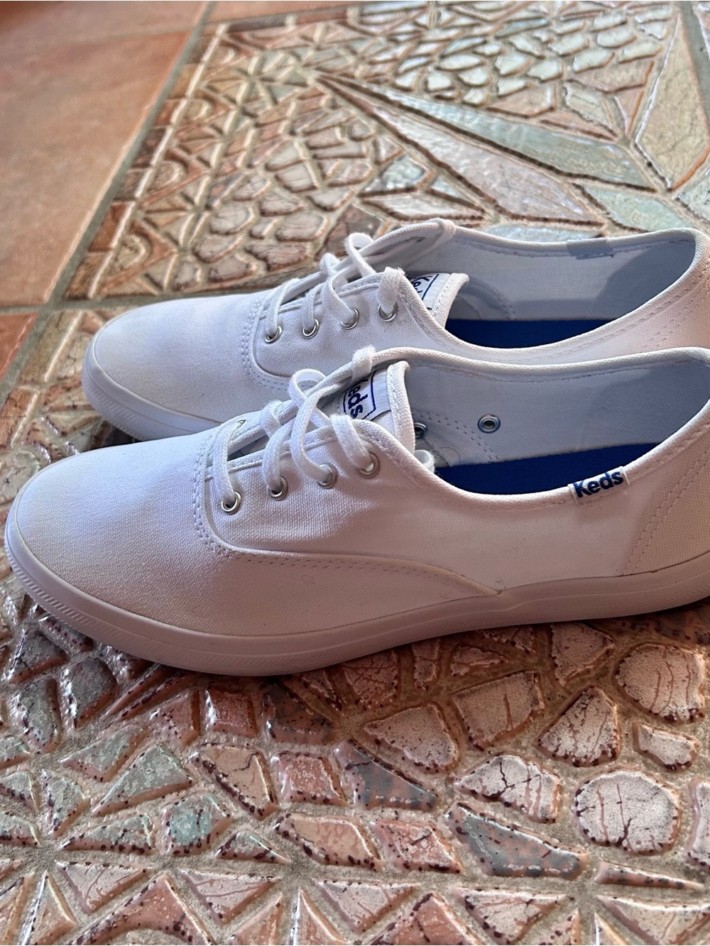 Keds canvas lace up rubber sole sneakers